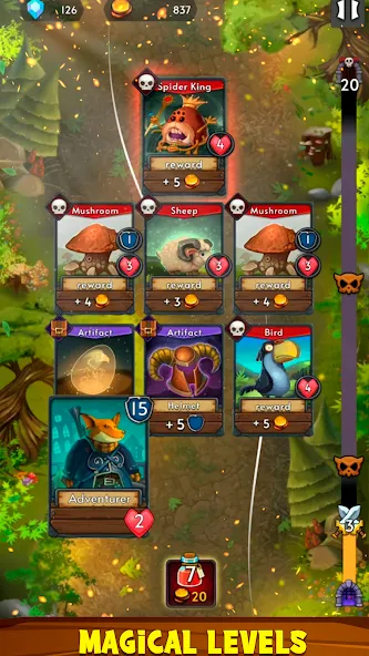 Скачать Card Dungeons: Rouge RPG на Android — Карточные приключения без ограничений — скриншот 3 Скачать Card Dungeons: Rouge RPG на Android — Карточные приключения без ограничений — скриншот 3