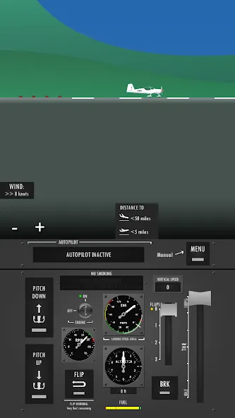 Flight Simulator 2d - sandbox — Мод: Бесконечное топливо и открыты все самолёты — скриншот 1