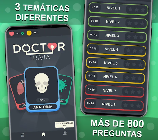 Взлом Doctor Trivia - Quiz Medicina — Открыты все вопросы и подсказки — скриншот 2