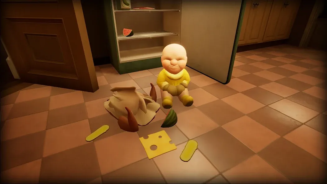 Скачать The Baby In Yellow — Модификация Разблокированы все уровни и предметы — скриншот 4