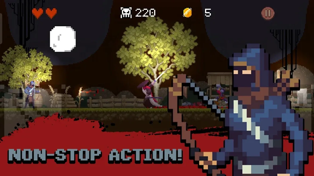 Thunder Samurai Defend Village MOD APK — Безлимитные деньги и энергия — скриншот 2