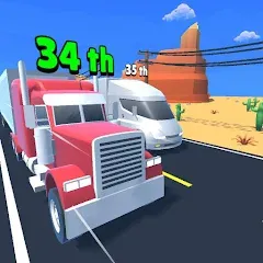 Idle Truck Racing : Cybertruck Mod APK Безлимитные деньги и топливо — Скачать на Андроид