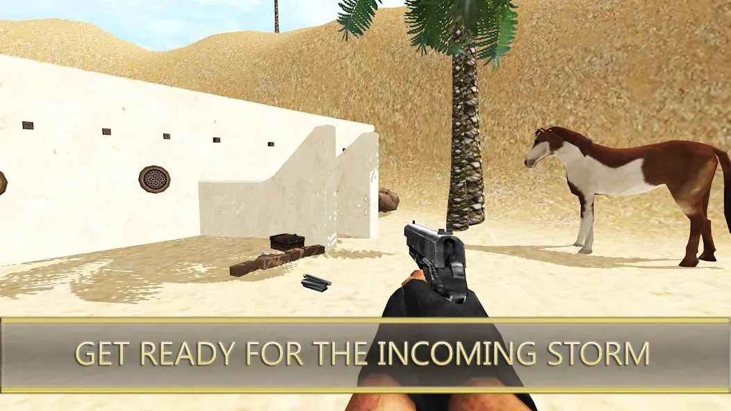 Скачать взлом Desert Hawks: Soldier War Game на Андроид — Безлимитные деньги и оружие — скриншот 1