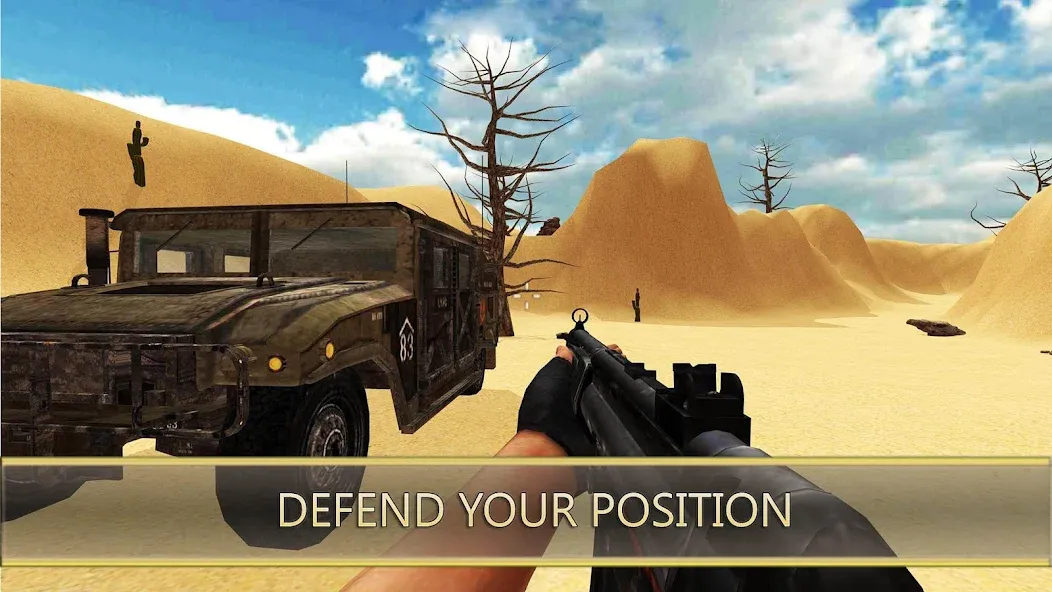 Скачать взлом Desert Hawks: Soldier War Game на Андроид — Безлимитные деньги и оружие — скриншот 3