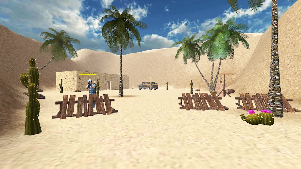 Скачать взлом Desert Hawks: Soldier War Game на Андроид — Безлимитные деньги и оружие — скриншот 4