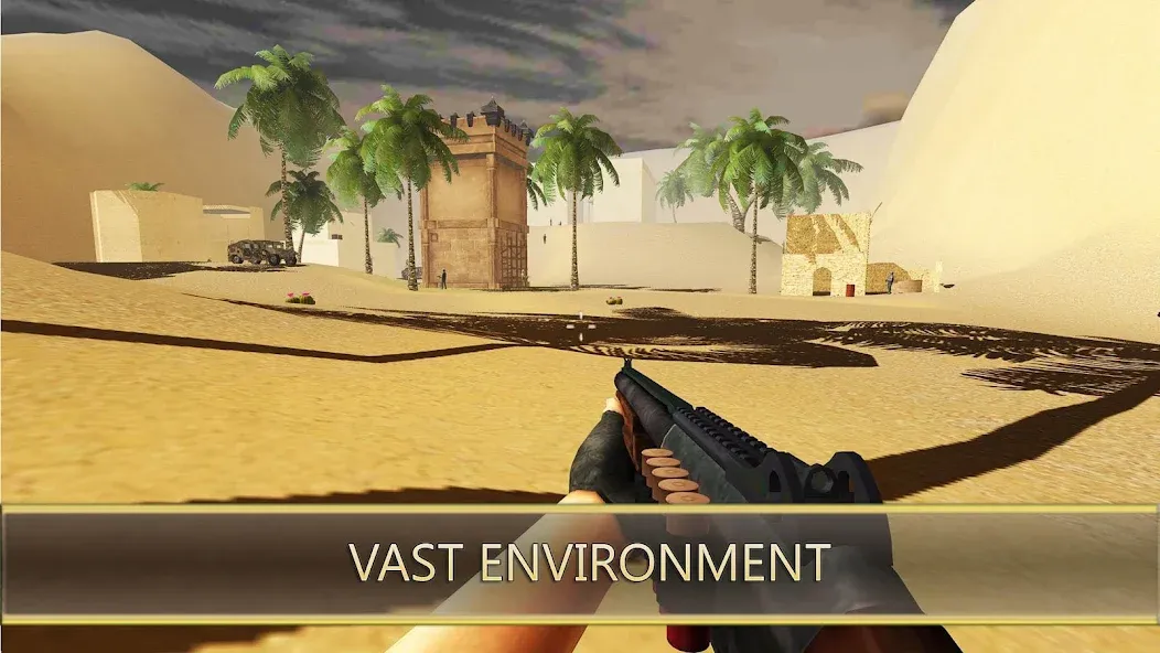 Скачать взлом Desert Hawks: Soldier War Game на Андроид — Безлимитные деньги и оружие — скриншот 5