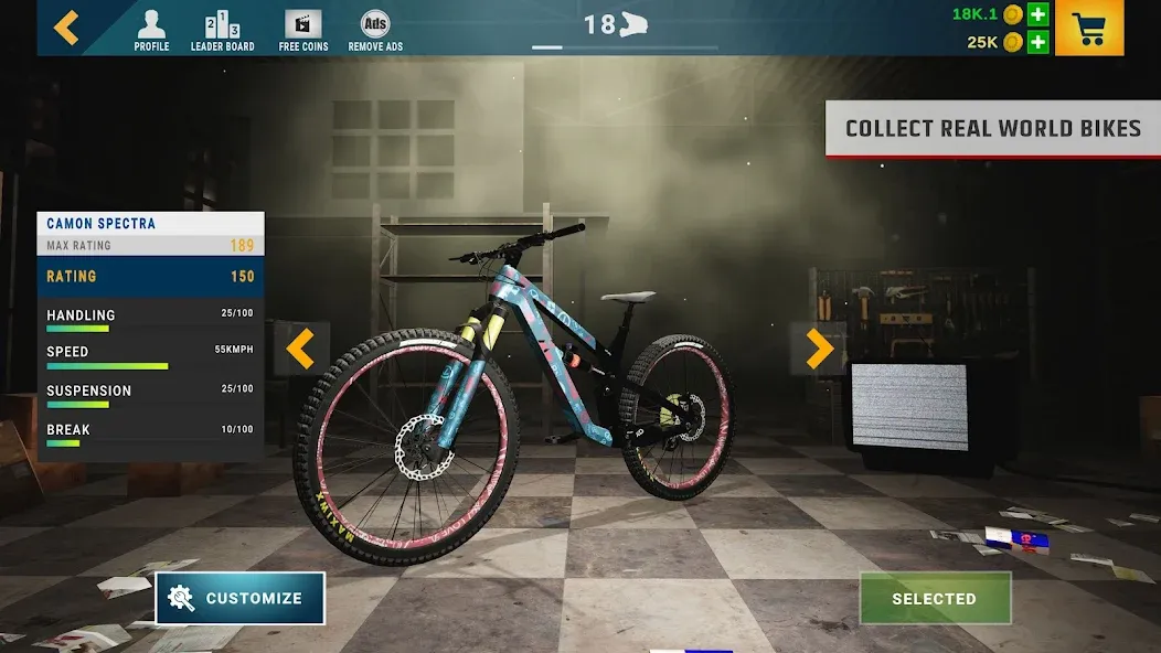 Скачать Downhill Republic MOD APK — Безлимитные деньги и все трассы открыты — скриншот 4