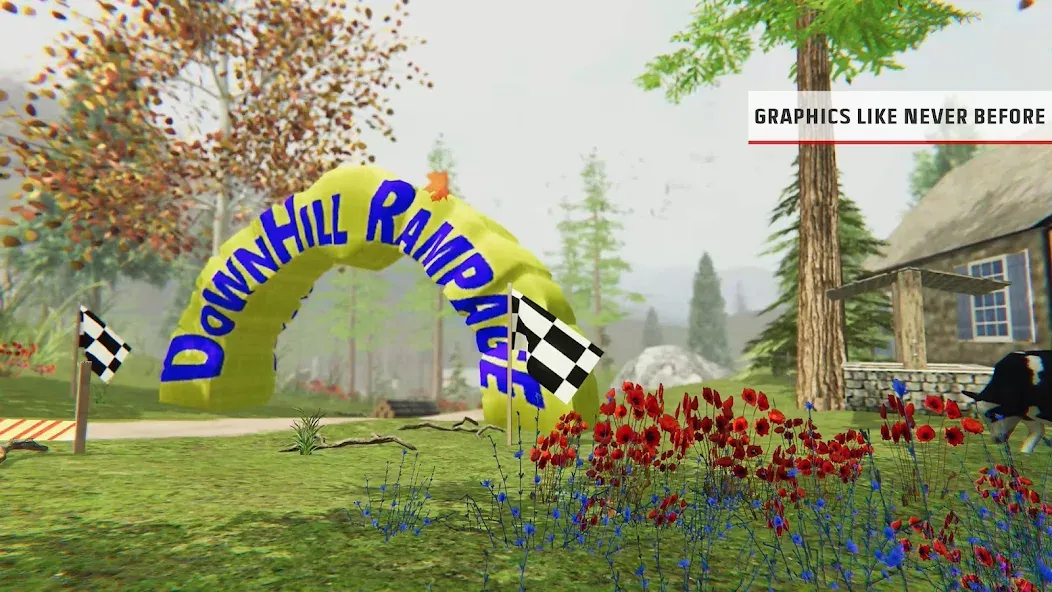 Скачать Downhill Republic MOD APK — Безлимитные деньги и все трассы открыты — скриншот 5