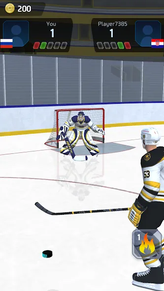 Hockey Game Stars 3D — Безлимитные деньги и все улучшения — скриншот 1