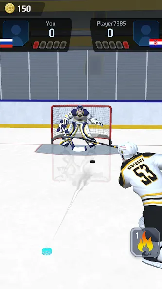 Hockey Game Stars 3D — Безлимитные деньги и все улучшения — скриншот 2