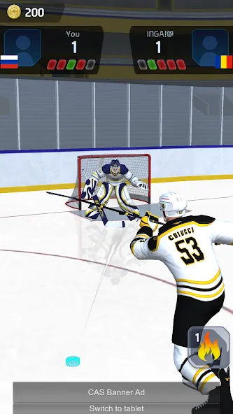 Hockey Game Stars 3D — Безлимитные деньги и все улучшения — скриншот 4
