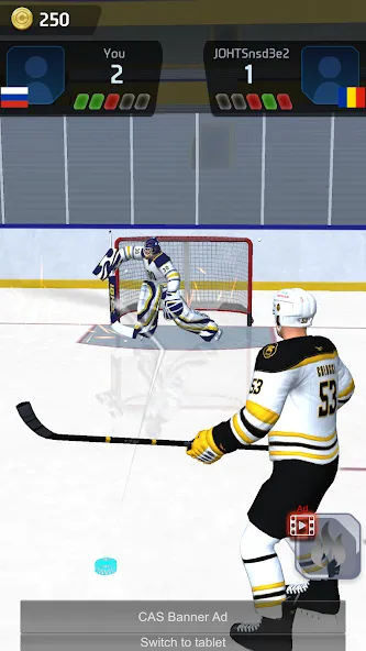 Hockey Game Stars 3D — Безлимитные деньги и все улучшения — скриншот 5