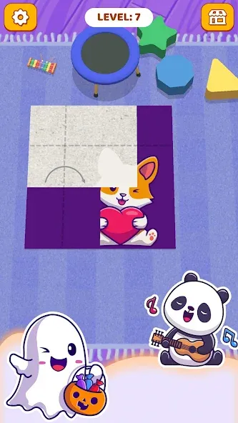 Paper Fold: Paper Puzzle 3D на Андроид — Без рекламы и открыты все уровни — скриншот 5
