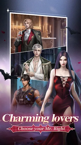 Twilight Kiss: Eternal Love MOD APK на Android — Бесконечные монеты и открытые наряды — скриншот 2