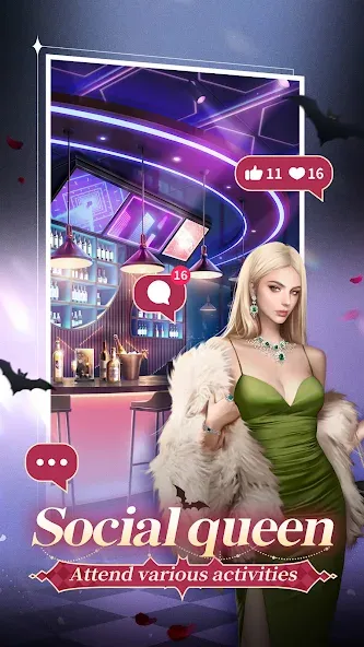 Twilight Kiss: Eternal Love MOD APK на Android — Бесконечные монеты и открытые наряды — скриншот 4