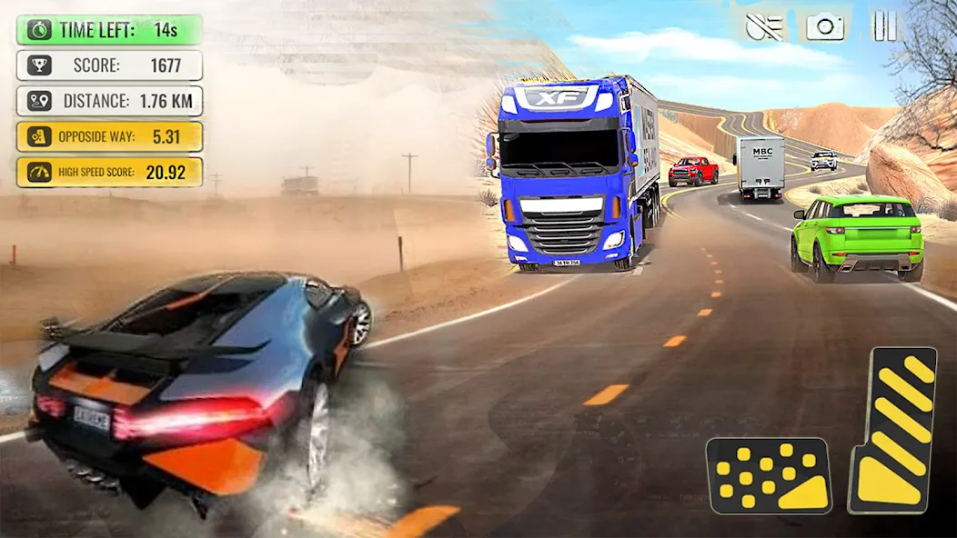 Взлом Car Highway Racing for Speed — Безлимитные деньги и топливо — скриншот 4