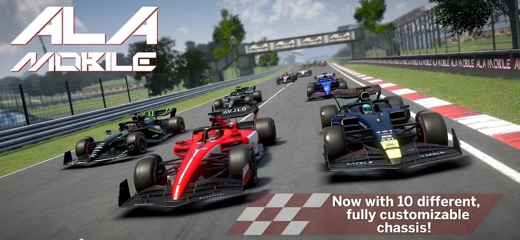 Скачать взлом Ala Mobile GP - Formula racing на Андроид — Безлимитные деньги и все машины — скриншот 1