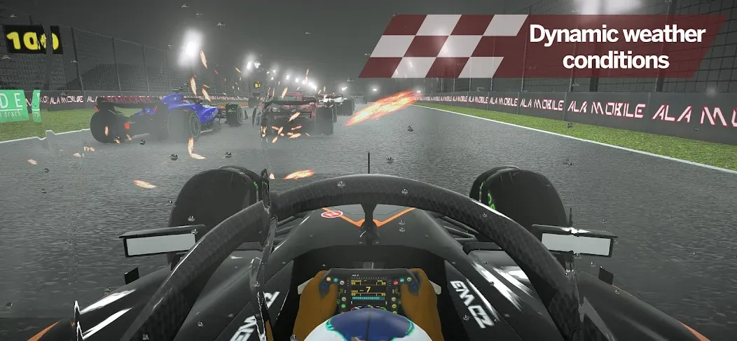 Скачать взлом Ala Mobile GP - Formula racing на Андроид — Безлимитные деньги и все машины — скриншот 3