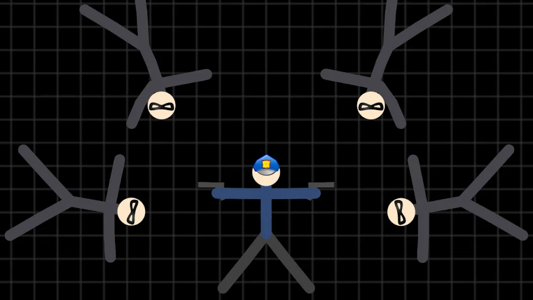 Stickman Warriors (Мод Безлимитные деньги и мощное оружие) — скриншот 1