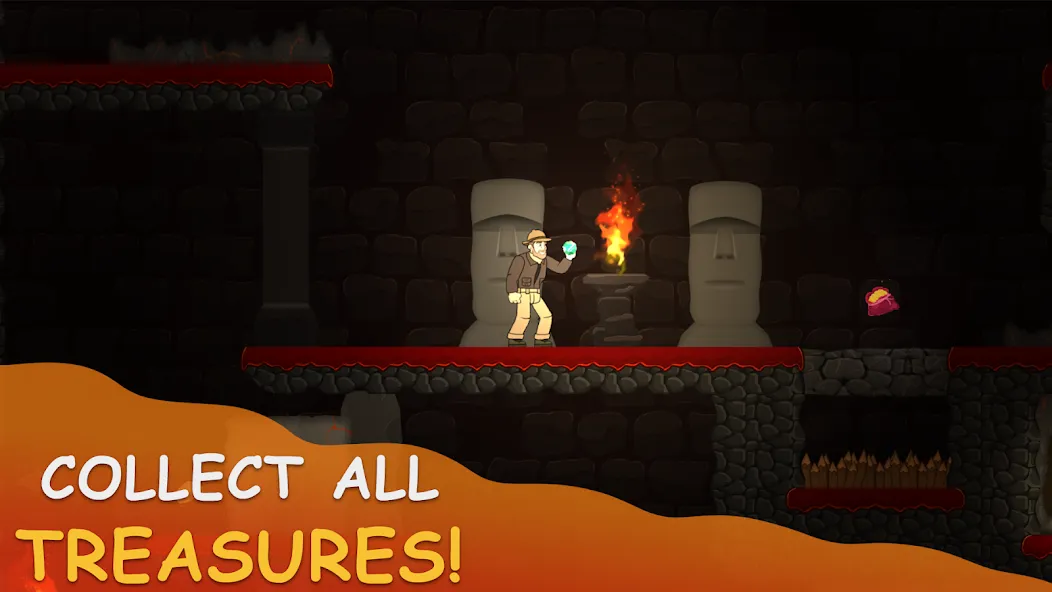 Скачать Volcano Escape MOD APK — Безлимитные деньги и все уровни открыты — скриншот 1