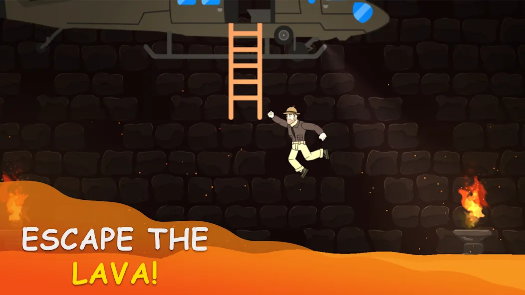 Скачать Volcano Escape MOD APK — Безлимитные деньги и все уровни открыты — скриншот 2