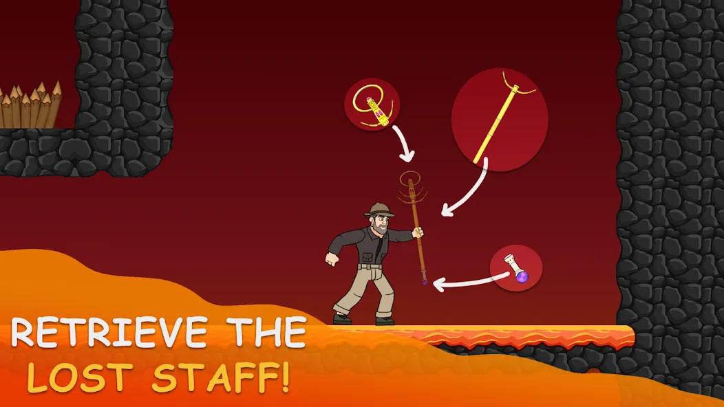 Скачать Volcano Escape MOD APK — Безлимитные деньги и все уровни открыты — скриншот 5