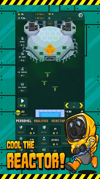 Взлом Critical - Incremental Reactor — Без рекламы и много ресурсов — скриншот 1