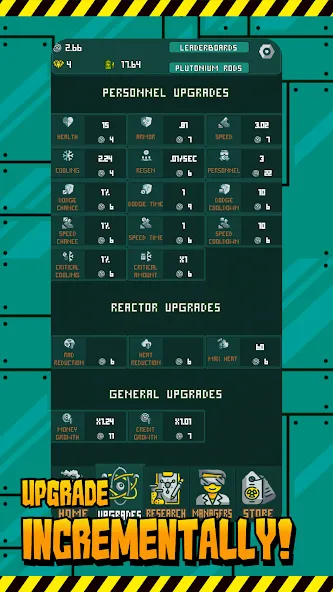 Взлом Critical - Incremental Reactor — Без рекламы и много ресурсов — скриншот 3