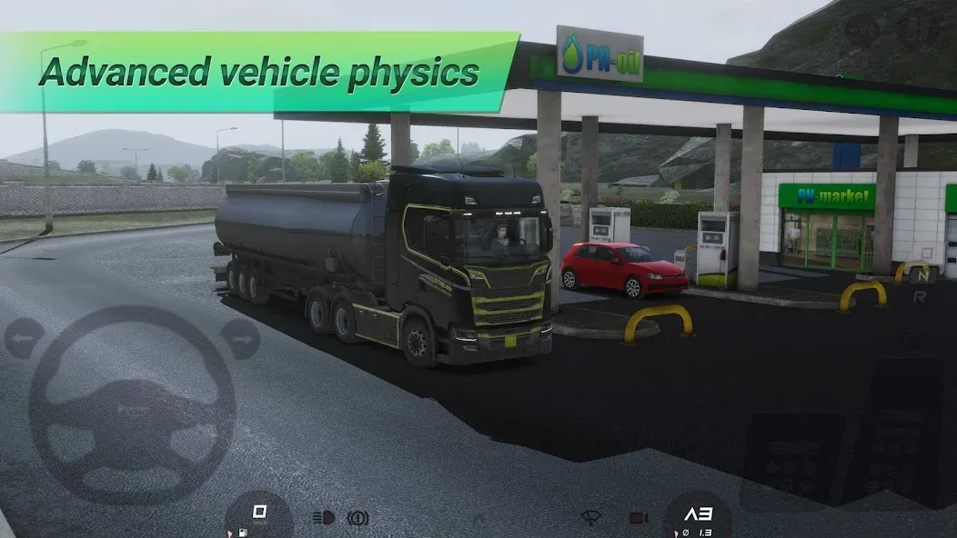 Скачать Truckers of Europe 3 (Мод: Безлимитные деньги и топливо) на Андроид — скриншот 4 Скачать Truckers of Europe 3 (Мод: Безлимитные деньги и топливо) на Андроид — скриншот 4