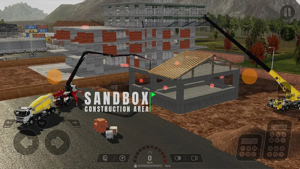 Скачать Heavy Machines & Construction (Мод: Безлимитные деньги и все машины) на Андроид — скриншот 3