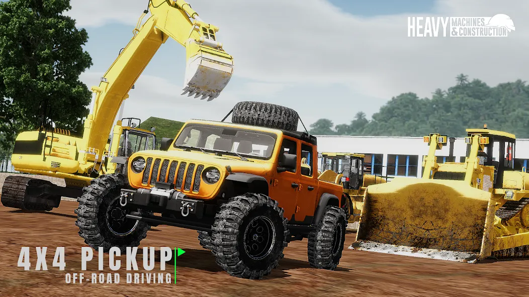 Скачать Heavy Machines & Construction (Мод: Безлимитные деньги и все машины) на Андроид — скриншот 5