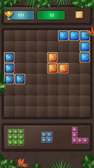 Скачать взлом Block Puzzle на Андроид — Без рекламы и бесконечные ходы — скриншот 5