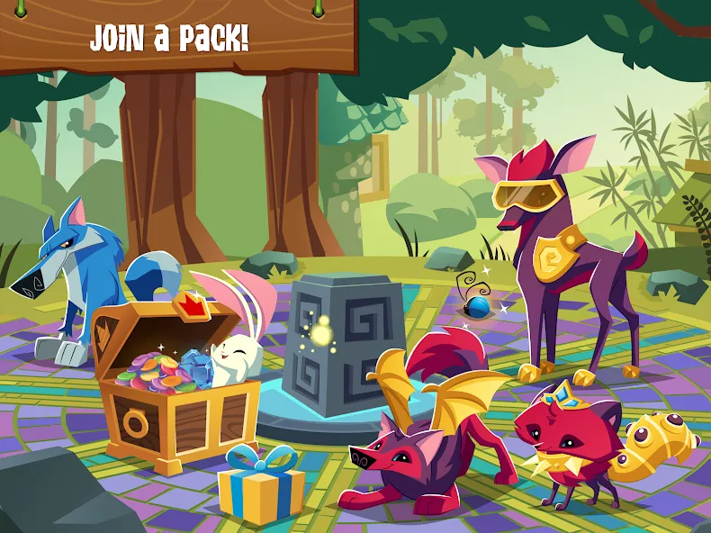 Скачать Animal Jam на телефон — Безлимитные сапфиры и открытая одежда — скриншот 2