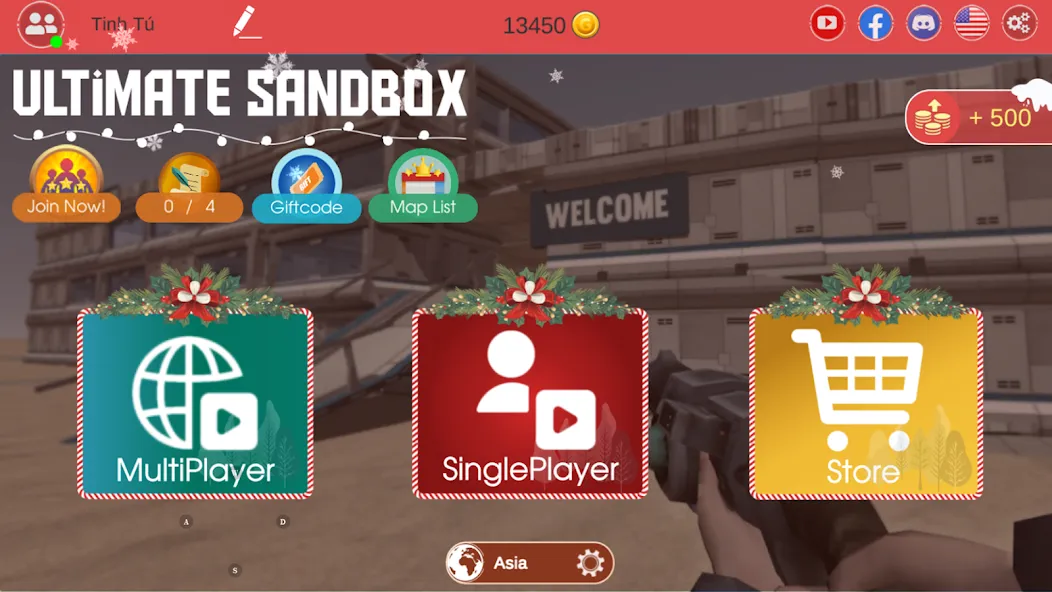 Скачать взлом Ultimate Sandbox: Mod Online на Андроид — Безлимитные ресурсы и онлайн-режим — скриншот 1