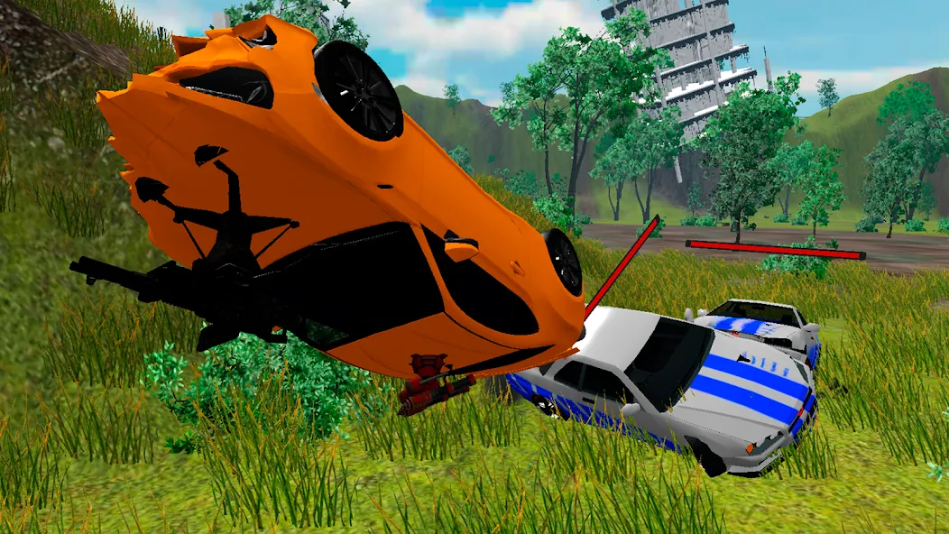 Скачать Car Crash Arena Simulator 3D с модом — Безлимитные деньги и все машины открыты — скриншот 1