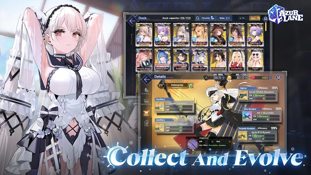 Azur Lane на Андроид — Неограниченные ресурсы и усиленный флот — скриншот 2 Azur Lane на Андроид — Неограниченные ресурсы и усиленный флот — скриншот 2