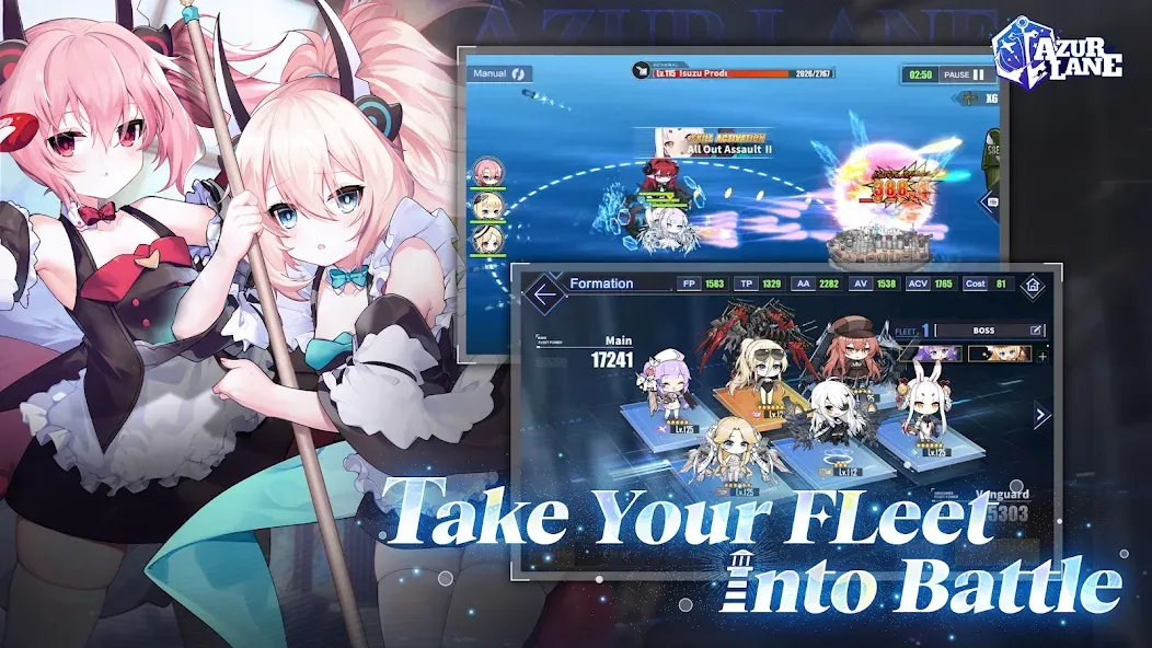 Azur Lane на Андроид — Неограниченные ресурсы и усиленный флот — скриншот 3 Azur Lane на Андроид — Неограниченные ресурсы и усиленный флот — скриншот 3