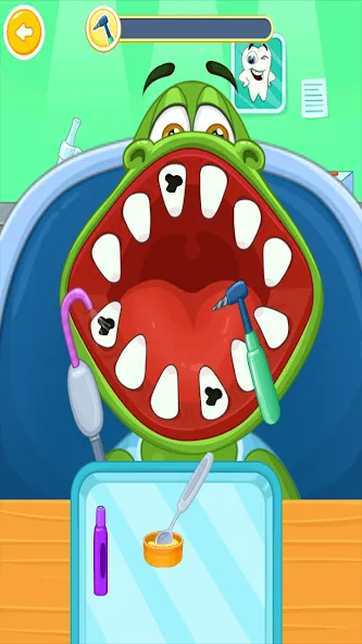 Children's doctor : dentist Mod APK Бесплатное лечение и все инструменты — Скачать на Андроид — скриншот 3