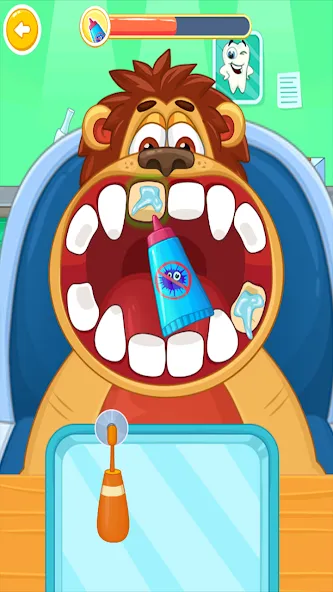 Children's doctor : dentist Mod APK Бесплатное лечение и все инструменты — Скачать на Андроид — скриншот 5