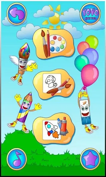 Скачать Coloring pages (Мод: Разблокированы все раскраски и инструменты) на Андроид — скриншот 5 Скачать Coloring pages (Мод: Разблокированы все раскраски и инструменты) на Андроид — скриншот 5