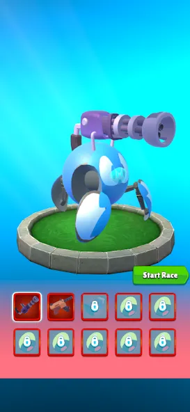 Скачать Pocket Robot Runner на Android — Безлимитные деньги и ускорение робота — скриншот 2