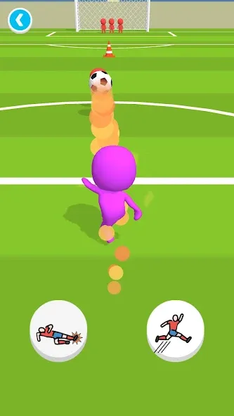 Soccer Runner (Мод Без рекламы и бесконечные монеты) — скриншот 2 Soccer Runner (Мод Без рекламы и бесконечные монеты) — скриншот 2
