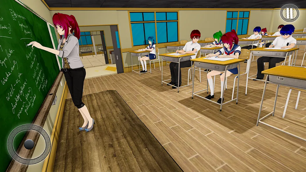 Скачать Anime Girl School Teacher 3D — Последняя версия (Безлимитные деньги и все персонажи) — скриншот 2