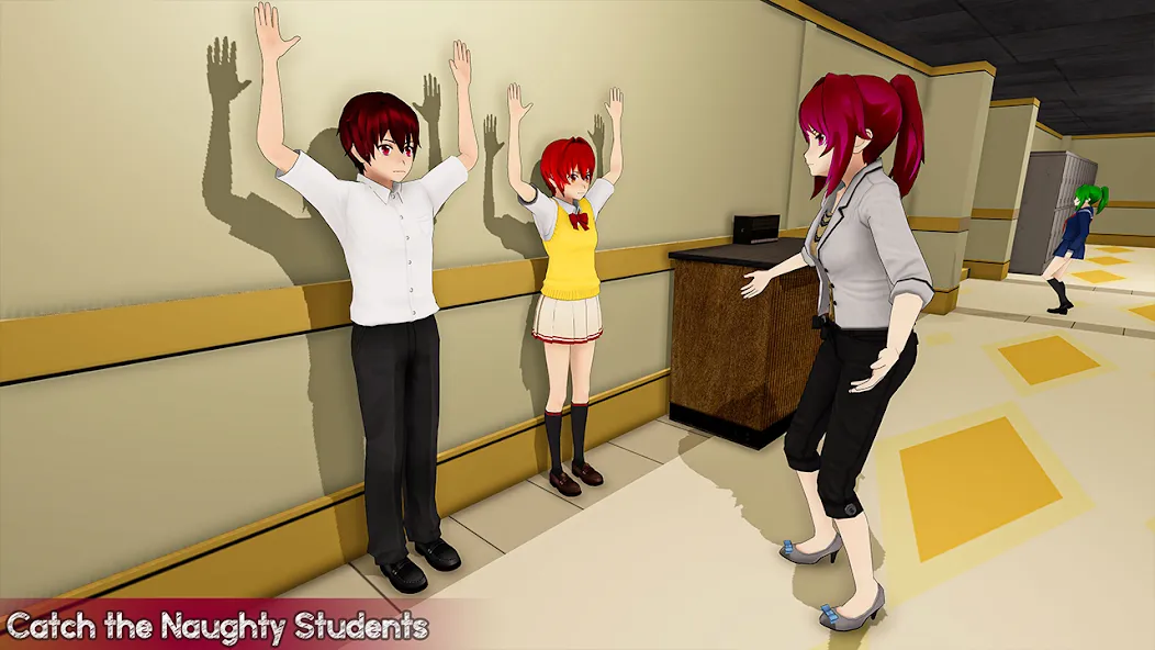Скачать Anime Girl School Teacher 3D — Последняя версия (Безлимитные деньги и все персонажи) — скриншот 3