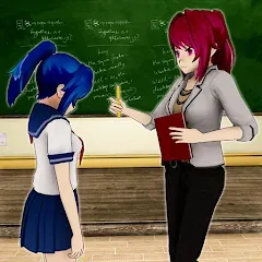 Скачать Anime Girl School Teacher 3D — Последняя версия (Безлимитные деньги и все персонажи)