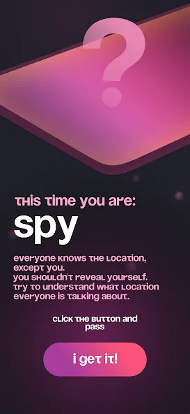 Spyfall - party game MOD APK — Открыты все локации и роли — скриншот 4