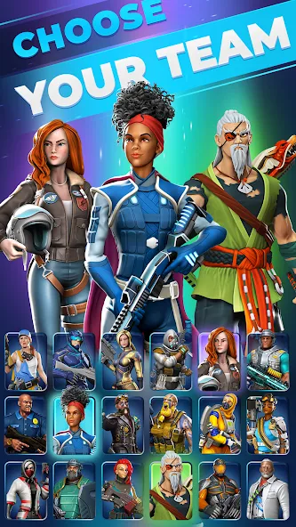 Zombie Horde: Heroes FPS & RPG MOD — Безлимитные ресурсы и все герои на Андроид — скриншот 1