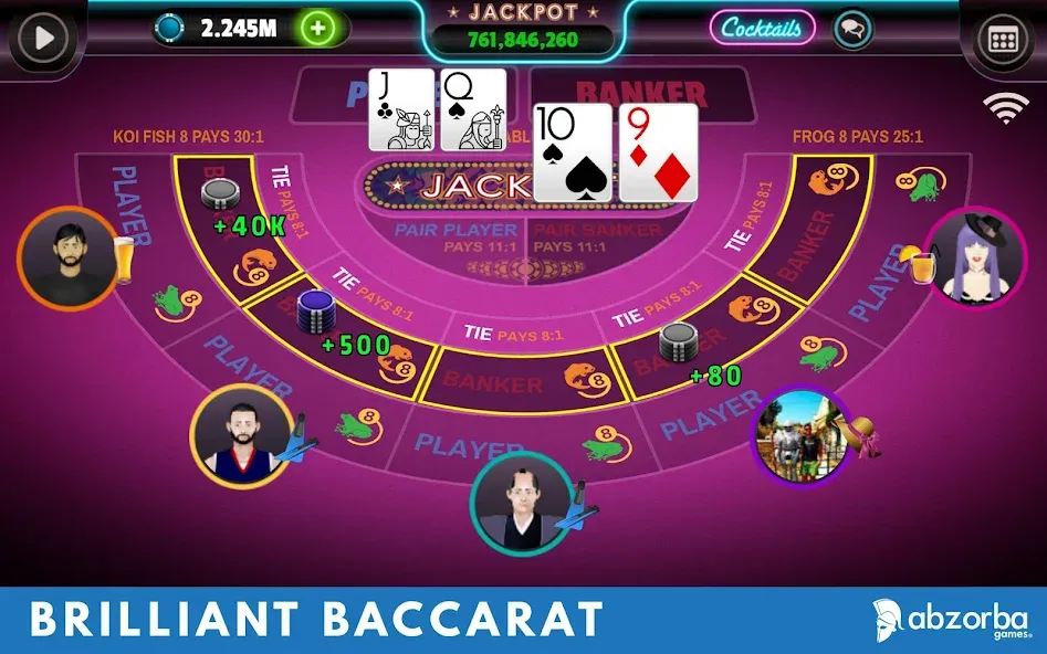 Скачать Baccarat — Безлимитные фишки и выигрышные ставки — скриншот 1