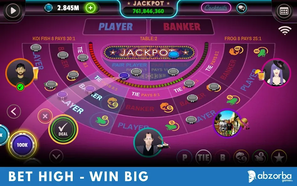 Скачать Baccarat — Безлимитные фишки и выигрышные ставки — скриншот 2