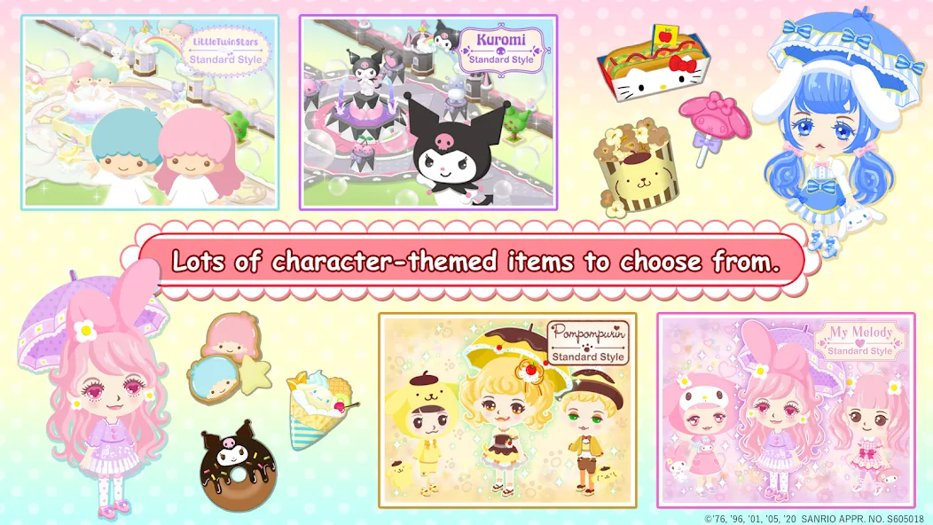 HelloKittyWorld2 Sanrio Kawaii MOD — Безлимитные монеты и открытые предметы на Андроид — скриншот 4